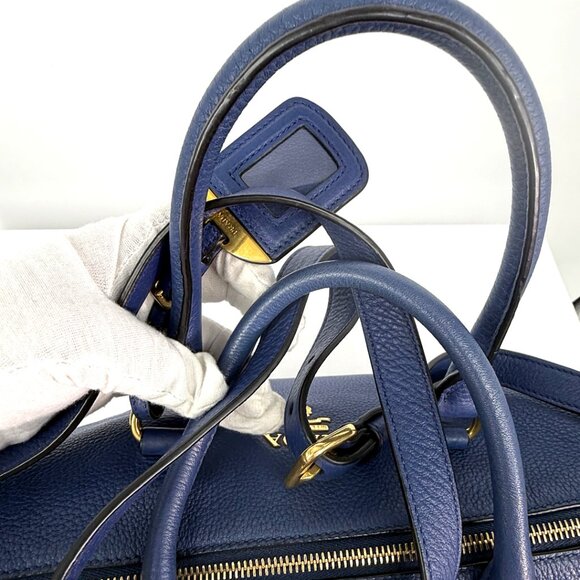 Prada Vitello Phenix Bluette 1BB023 - Picture 9 of 12